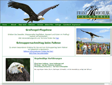 Tablet Screenshot of falknerei-ruchlak.de